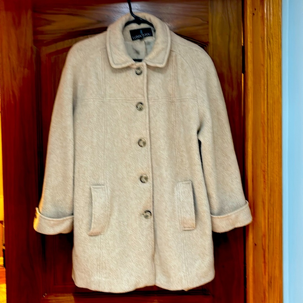 Vintage Beige Wool London Fog Coat